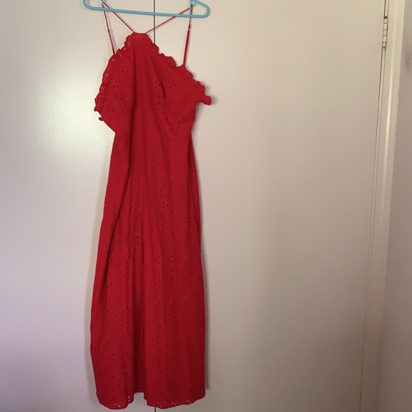 Anthropologie KEEPSAKE Octavia red jumpsuit XL New NWT RARE HTF GORGEOUS - Picture 10 of 12
